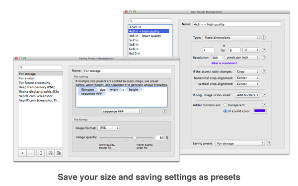 Resize Sense - Presets