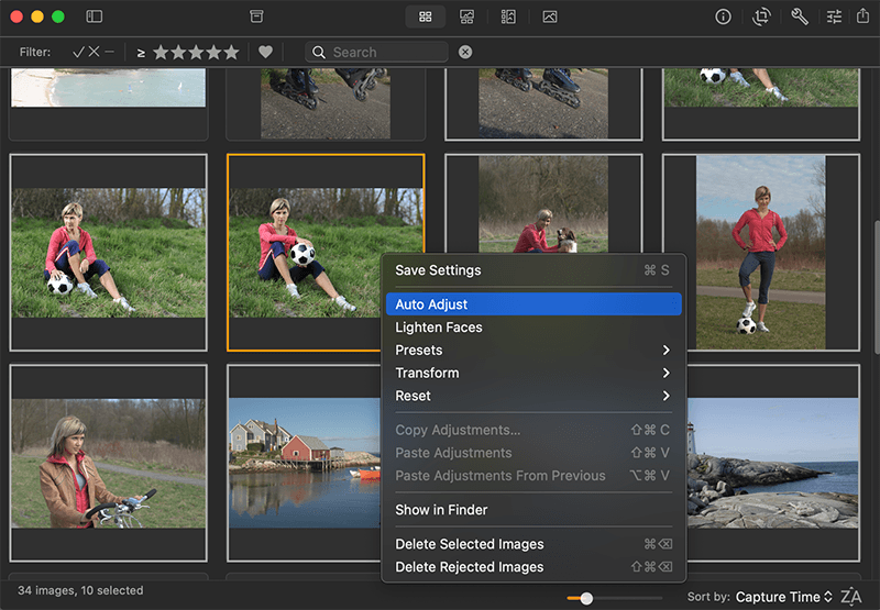 Edit photos on Mac: Auto enhance pictures in Photo Sense