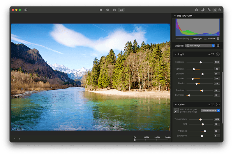 Edit RAW photos on Mac with Photo Sense